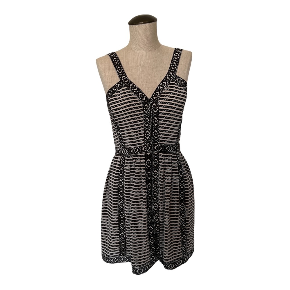 BCBG Max Azria "Melania" Geometric Print Mini Dress